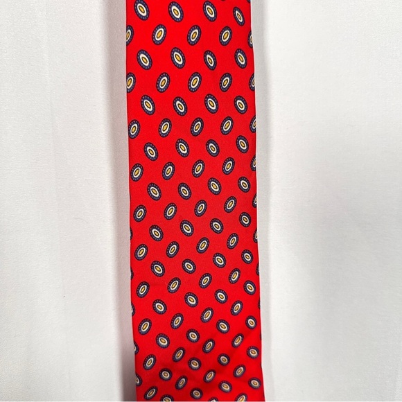 Orient Silk Red Sushi Roll Print Tie Retro Novelty Statement Accessory Wedding - Picture 5 of 8
